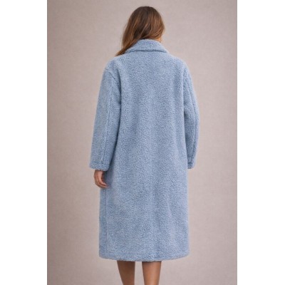 Teddy Παλτό Oversize – Γαλάζιο Τζιν