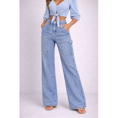Cargo Wide Leg Jean Παντελόνι