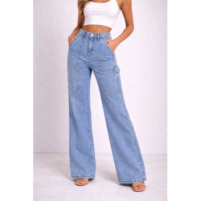 Cargo Wide Leg Jean Παντελόνι