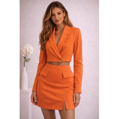 Orange tailored set