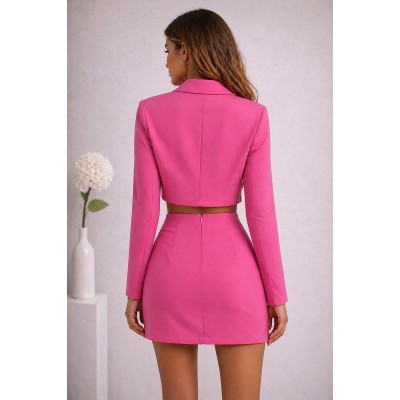 Pink tailored set