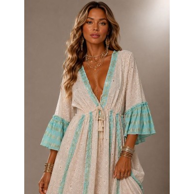 Φόρεμα Boho Luxury Silk – Βεραμάν