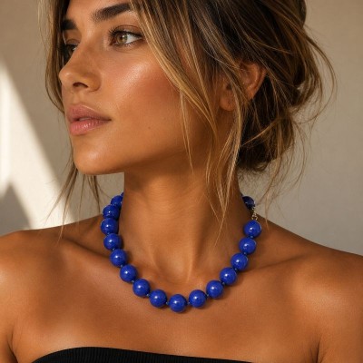Κοκάλινο Κολιέ Royal Blue