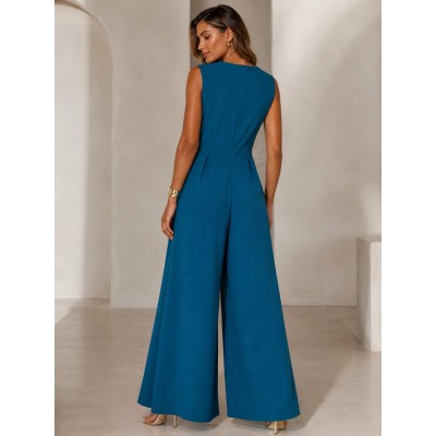 Ολόσωμη Φόρμα Petrol – Elegant Draped Look