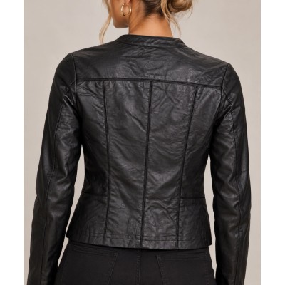 Μαύρο Jacket Δερματίνης – Soft Leather Look
